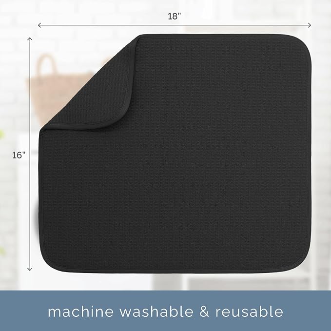S&T INC. Dish Drying Mat, Kitchen Counter Mat - Image 6