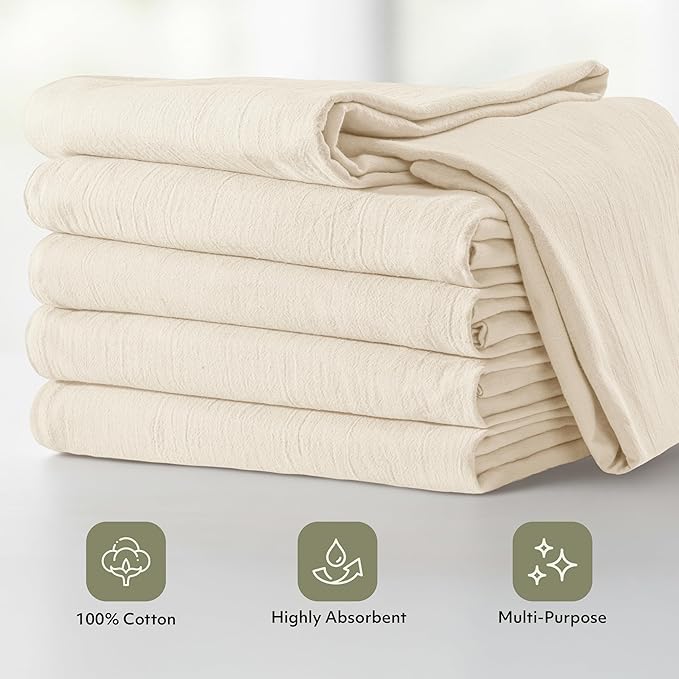 Utopia Kitchen Natural Flour Sack Towels 100% Cotton | Tea Towels - Image 4