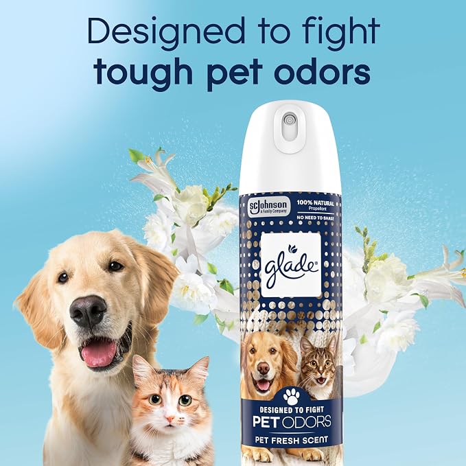 Glade Air Freshener Room Spray, Pet Fresh Scent, Odor Fighting to Deliver Long - Image 3