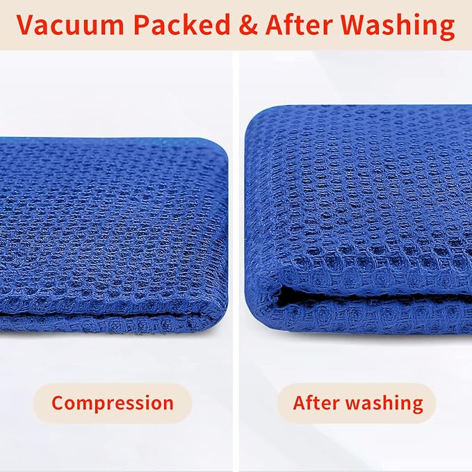 Homaxy 100% Cotton Waffle Weave Kitchen Dish Towels 6-Pack, Ultra Soft - Image 7