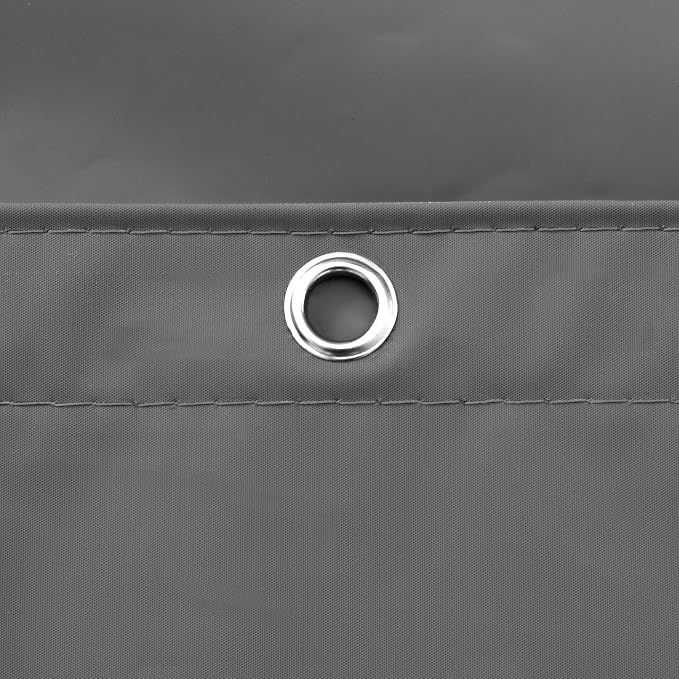 Barossa Design Dark Gray Shower Curtain Liner - Image 5