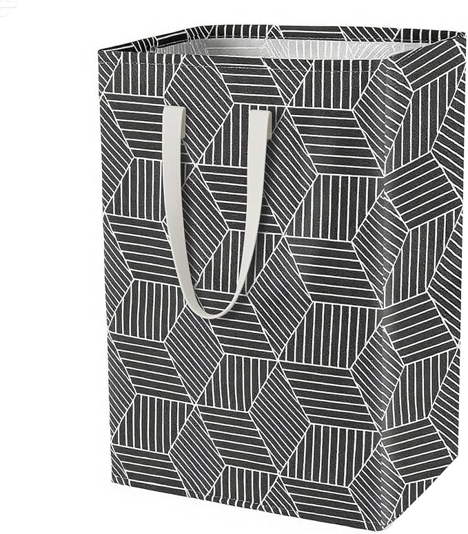 Waterproof Laundry Hamper Collapsible Laundry Basket Leather Handle Laundry Bag by %E2%80%8ETeLUVHome