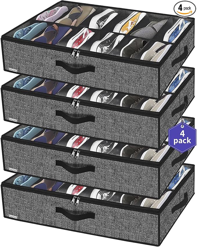 Onlyeasy Under Bed Shoe Storage Organizer by Onlyeasy