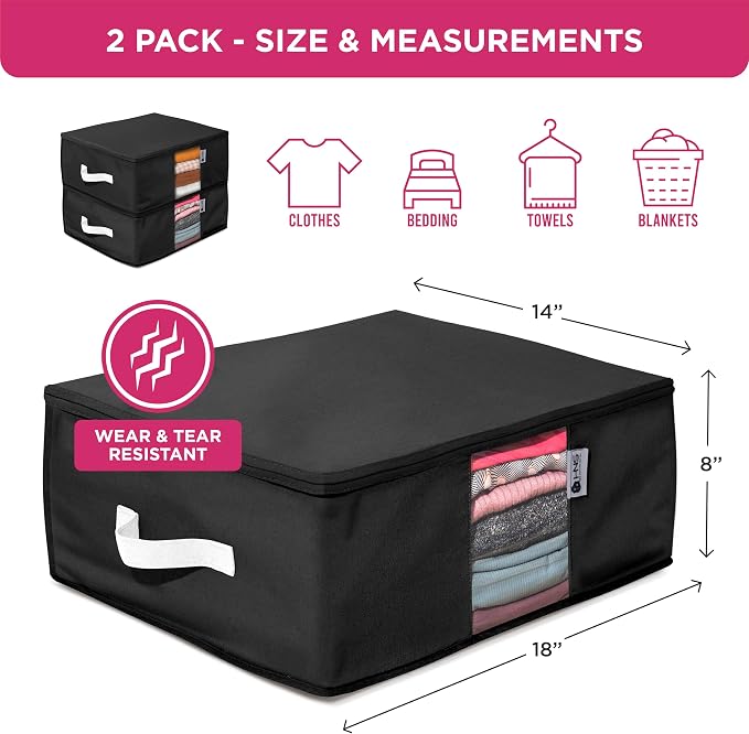 Cedar Clothes Storage Bag Organizer, Protects From Moths, Dirt & Dust, Underbed - Image 3