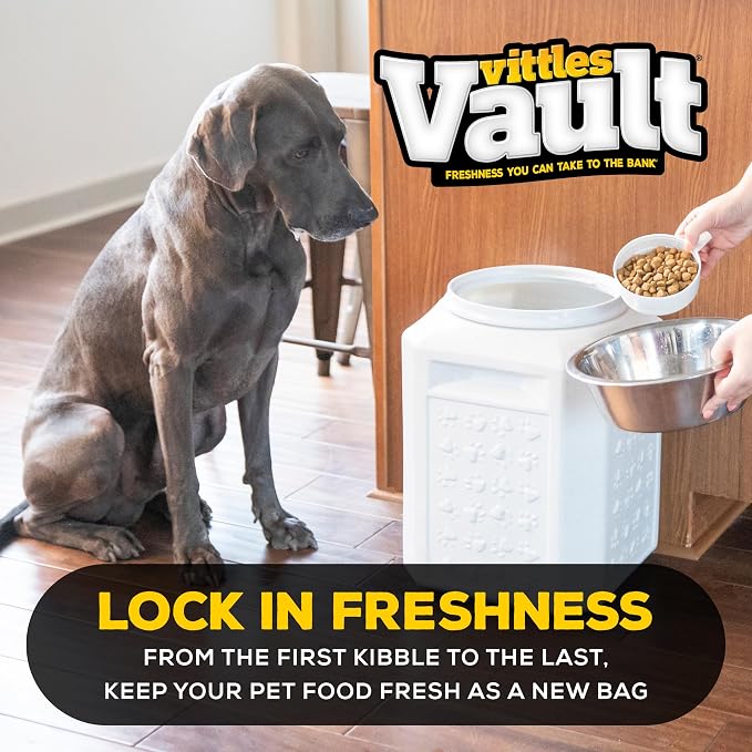 Vittles Vault Airtight Pet Food Storage Container + Scoop, Fits Up to 35lbs | - Image 5