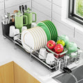 Large Dish Drying Rack, Expandable Dish Rack, Stainless Steel Anti-Rust Dish by Pantasia