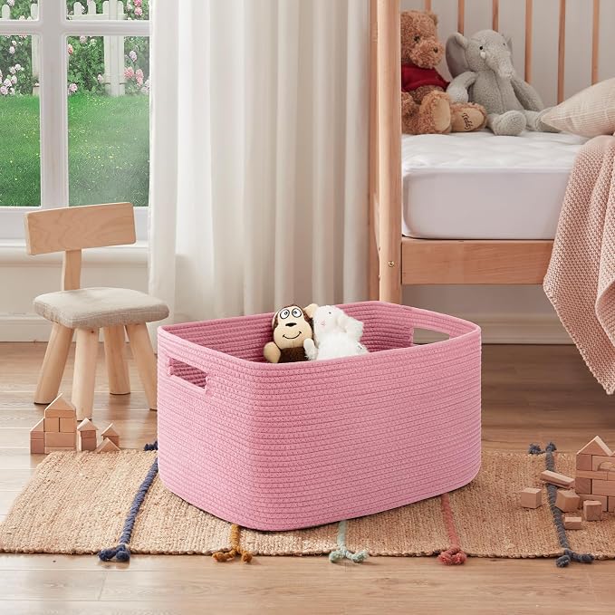 OIAHOMY 75L Large Blanket Basket Woven Storage Basket - Image 6