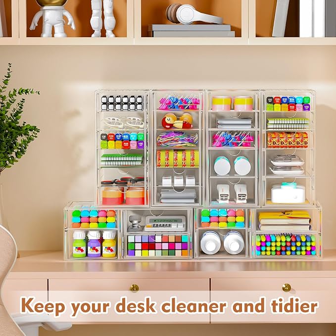ARSTPEOE Acrylic 13-Drawer Storage & Makeup Organizer - Image 6