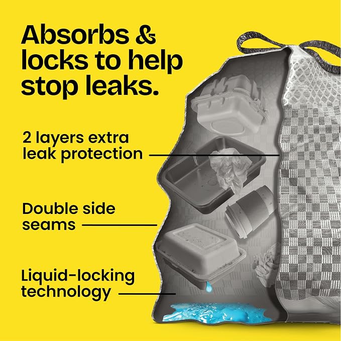 Glad ForceFlex MaxStrength Tall Kitchen Trash Bags, Rip and Leak Resistant - Image 4