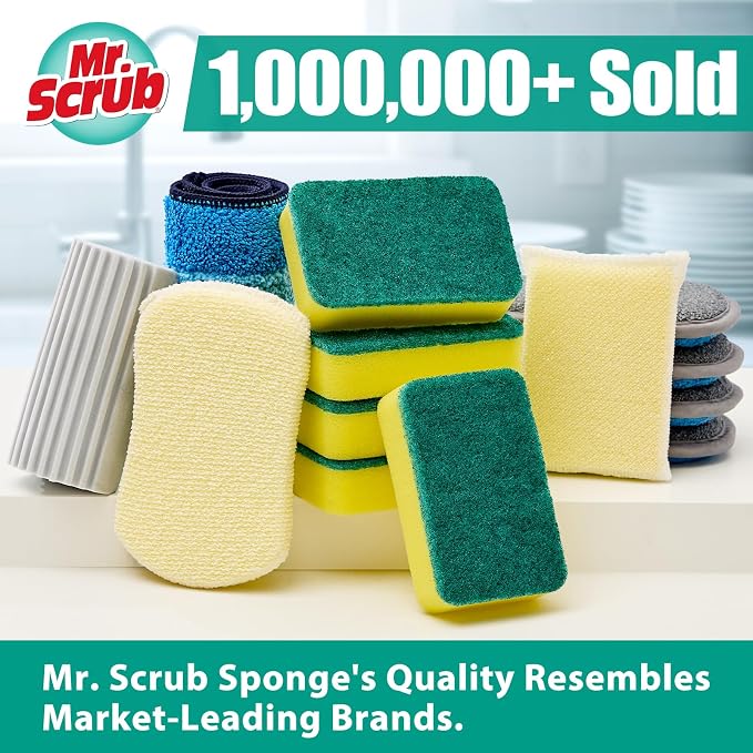 Mr. Scrub Sponges Kitchen Scrub Dish Sponge Scouring Pad, 48 Pack Cleaning - Image 7