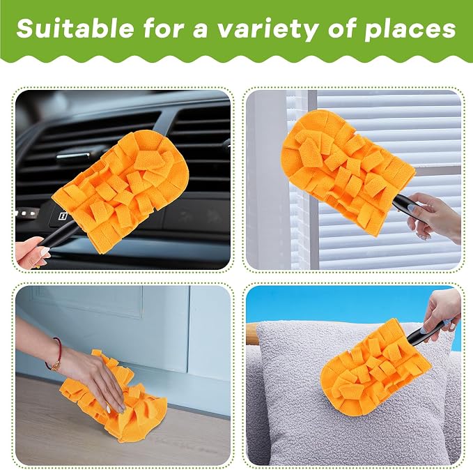Zubebe 12 Pcs Reusable Duster Refills Fleece - Image 3