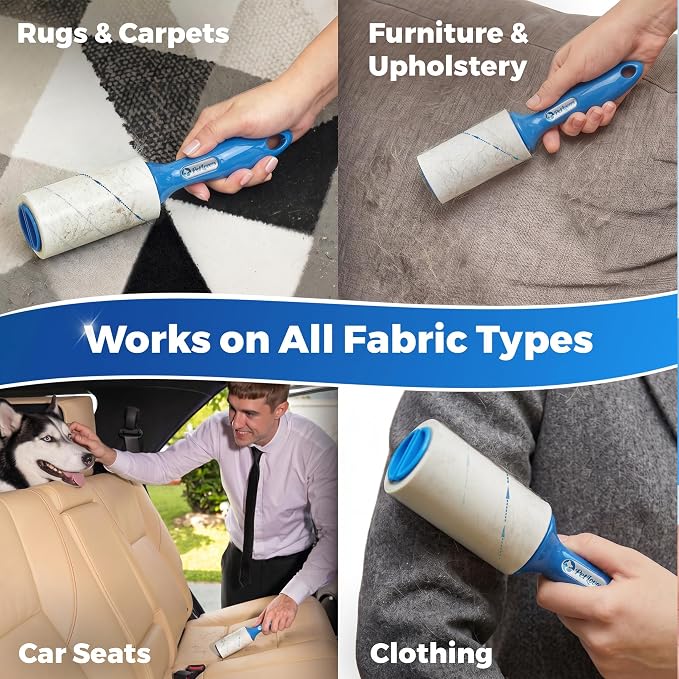 PetLovers Extra Sticky Lint Roller Ultimate Value Set 400 Sheets - Image 5