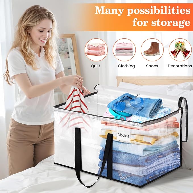 Moving Bags, Extra Large Heavy Duty Storage Bags, 8 Packs | Packing Bags - Image 5