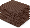 Homaxy 100% Cotton Waffle Weave Kitchen Dish Towels 4-Pack, Coffee | 13 x 28 by Homaxy
