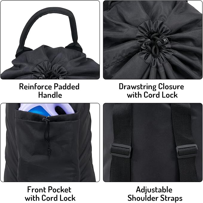 Seiritex Laundry Backpack Bag, Dirty Clothes Travel Laundry Bag - Image 3