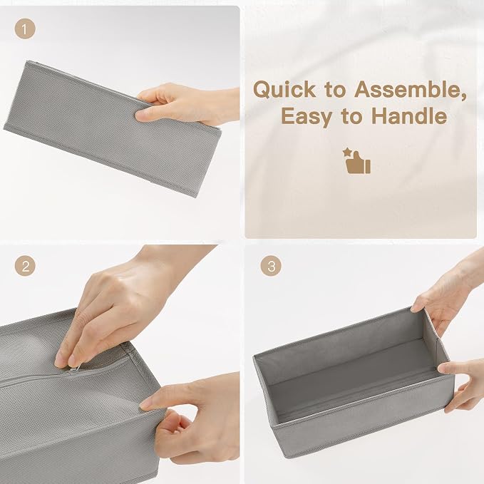 Drawer Organizer Clothes, 14 Pack Dresser Organizer - Image 8