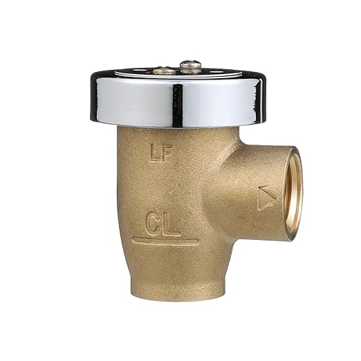 Watts LF288A 1/2" Lead-Free Brass Anti-Siphon Vacuum Breaker Backflow Preventer, Female NPT Inlet and Outlet, Silicone Disc Seat, Chrome Hood, Low-Flow Applications