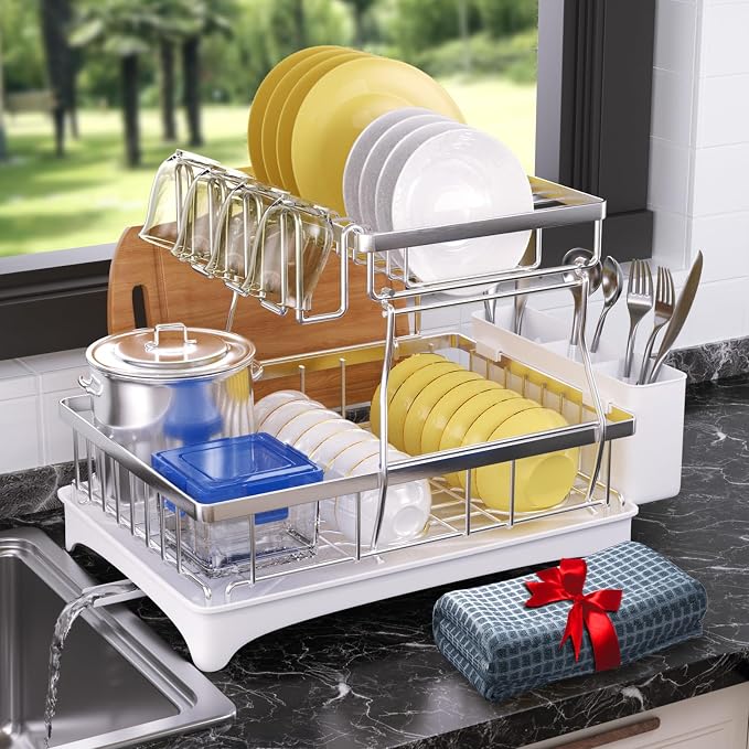 2-Tier Dish Drying Rack - Image 8