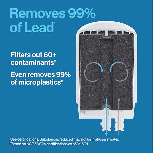 Brita Replacement Water Filter for Faucet Mount, Removes 99% of Lead, Sink - Image 3