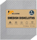 MoLKENE Swedish Dishcloths for Kitchen, 6 Pack Reusable Paper Towels, Absorbent by MoLKENE