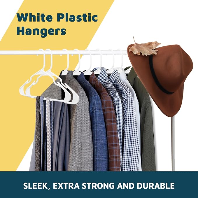 Plastic Clothes Hangers – Heavy Duty Hanger Set, - Image 9