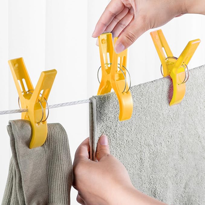 JABINCO Beach Towel Clips 8 Pack Large Chair Clips - Image 2