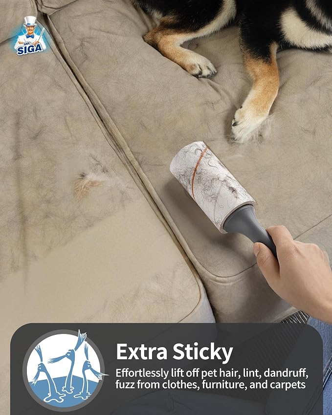 MR.SIGA Extra Sticky Lint Roller Pet Hair Remover - Image 4