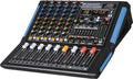 Professional Six-Channel Audio Mixer with USB Interface, Bluetooth, and DSP Sound Effects