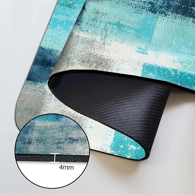 MCALK Turquoise Kitchen Sink Faucet Mat Splash Guard, Absorbent Quick-Dry - Image 6