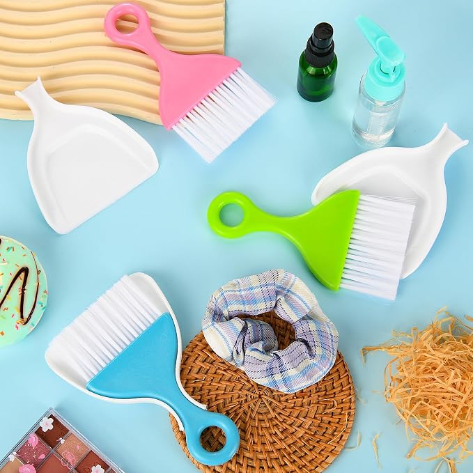 3 Pcs Mini Dustpan and Brush Set, Small Hand Broom and Dust Pan Set, Portable - Image 5
