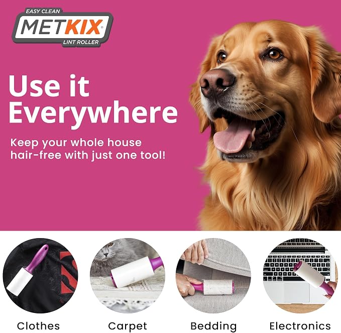 Lint Rollers for Pet Hair Extra Sticky, Special Cover Design Black Dog - Image 3
