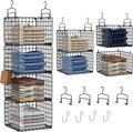 Hanging Closet Organizer, 4 Tier Metal Closet Organizers and Storage by Orapoke