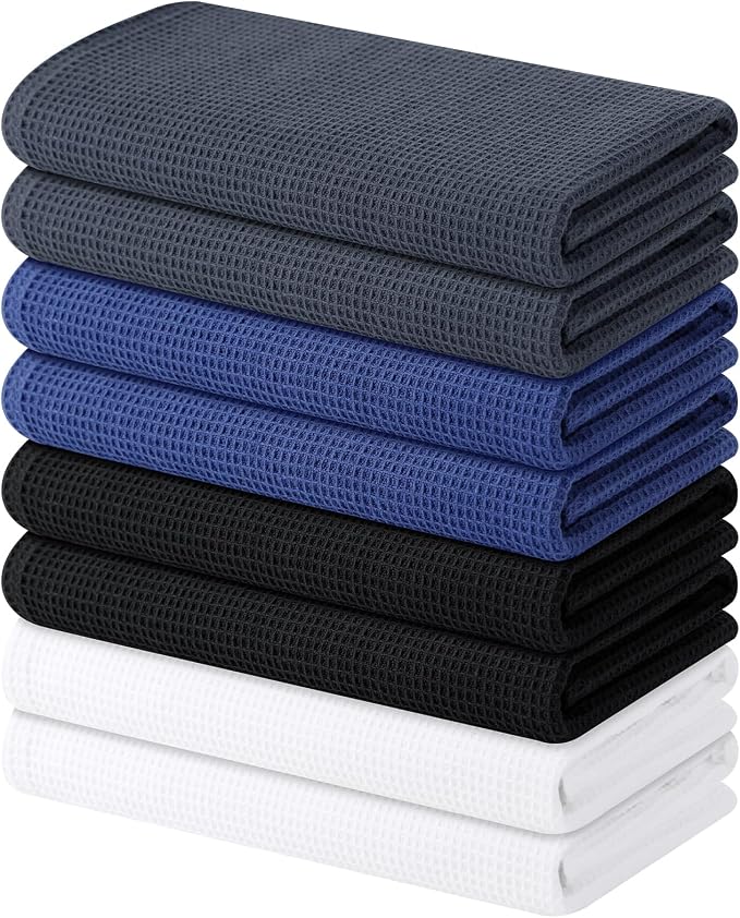 Homaxy 100% Cotton Waffle Weave Kitchen Towels, 8 Pack by Homaxy