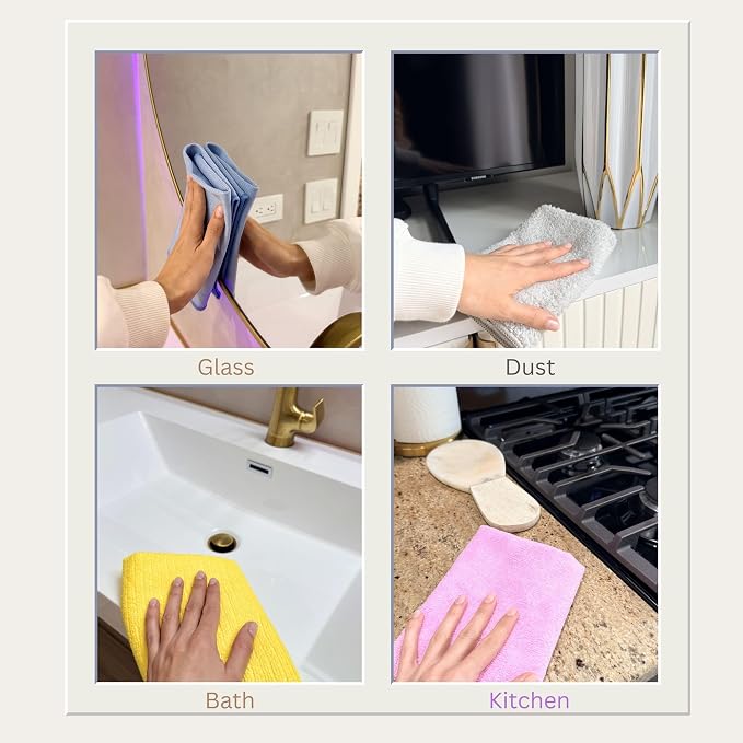 Microfiber Cleaning Cloths, 5 Pack - Image 4