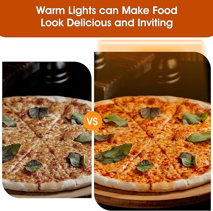 Countertop Food Warmer,Three Tier Commercial Warmers for Food Display, Glass case, with LED Lighting Removable Shelves Pastry for Buffet Restaurant L35'' x W19'' x H25''