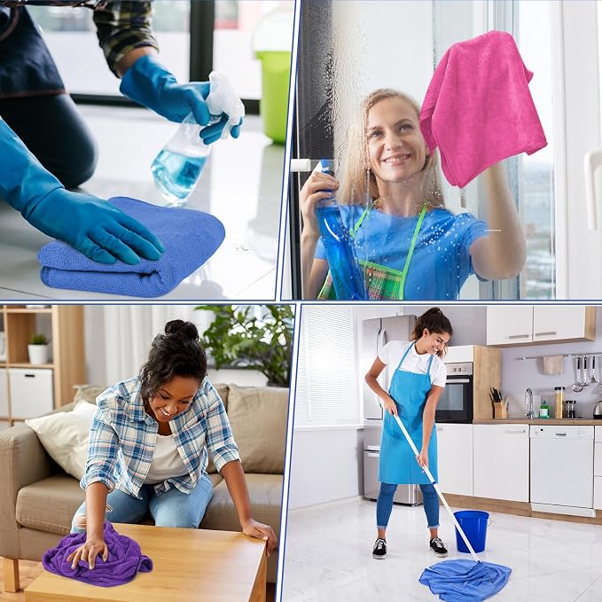 SmoothNovelty 5 Pcs Extra Large Microfiber Cloth 30" x 20" Large Floor - Image 7