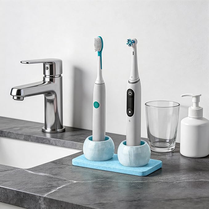 2 Pack Ceramic Toothbrush Holder - Image 8