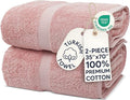 Chakir Turkish Linens 100% Cotton 2-Pack Bath Sheets 35x70, 35x70 Oversized by ChakirTurkishLinens