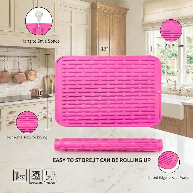 MicoYang Silicone Dish Drying Mat - Image 2