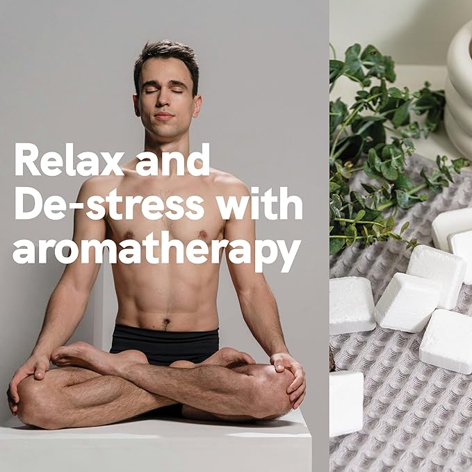 Sport Shower Steamers - Made in USA with Natural Lemon Essential Oil, Aromatherapy, Stress and Sinus Relief, Muscle Recovery for Athletes, Best Birthday and Valentines Day Gifts for Runners