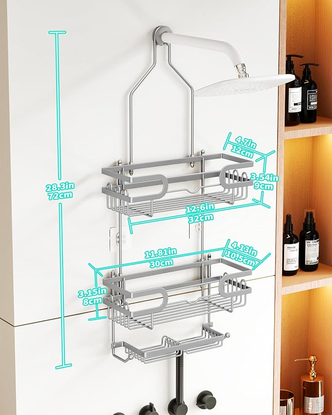HapiRm Bathroom Hanging Shower Caddy - Image 2