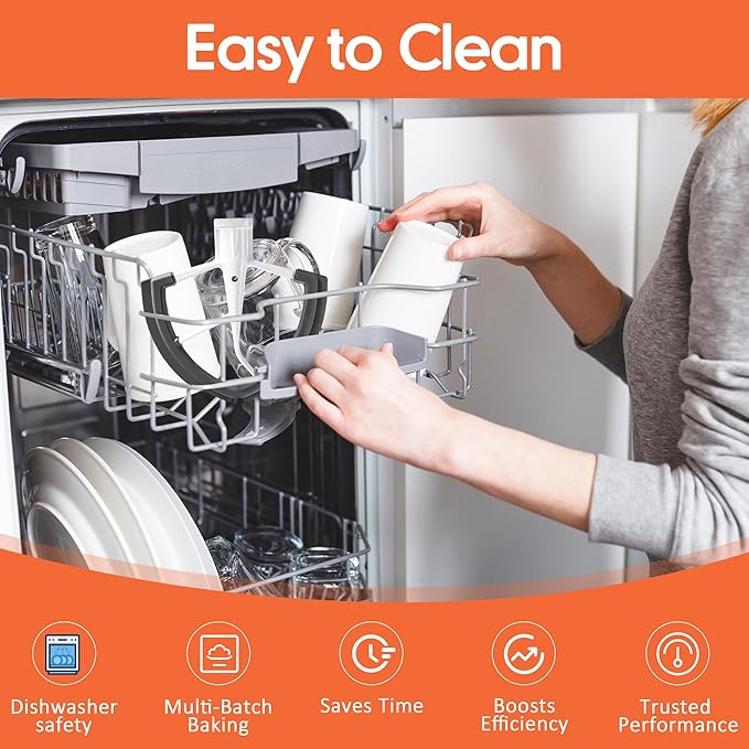 Flex Edge Beater for KitchenAid 5.5-6QT Bowl-Lift Mixers - Silicone Scraper Paddle Flexible Silicone Edges Bowl Scraper for Kitchen Aid Accessories and Attachments – Dishwasher-Safe