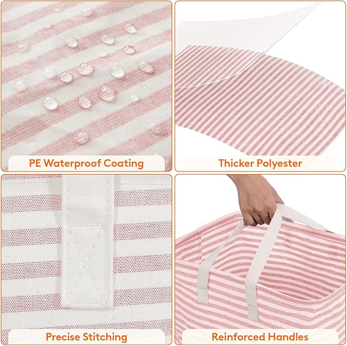 Lifewit 2 Pack Laundry Basket 80L Each, Collapsible Clothes Hamper - Image 6