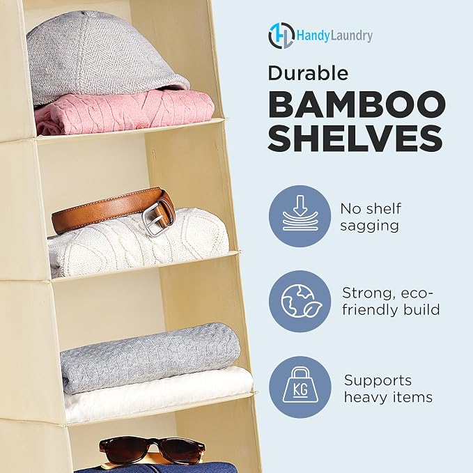 Handy Laundry Hanging Closet Organizer - Image 4