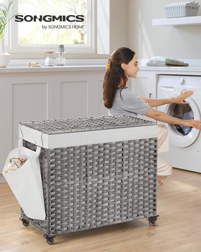 SONGMICS Rolling Laundry Hamper - Image 2