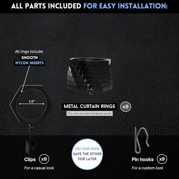 BlastHome® Luxury Curtain Rings - Image 4