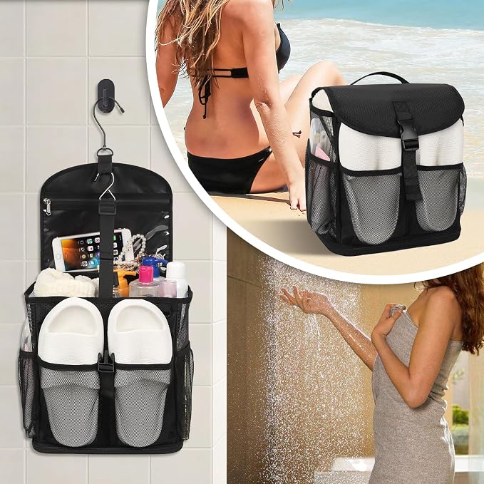 Mesh Shower Caddy Portable Shower Bag - Image 8