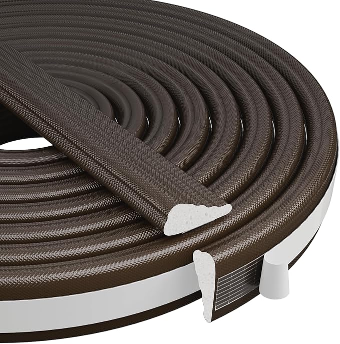 Kneelisa 2Pcs×196” Wedge-Shape Foam Window Weather Stripping Door Seal | by KNEELISA