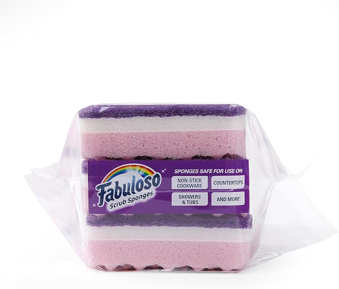 Fabuloso Scratch-Free Kitchen Dish Sponges, safe on nonstick cookware - Image 9