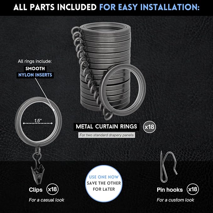 BlastHome® Luxury Curtain Rings - Image 6